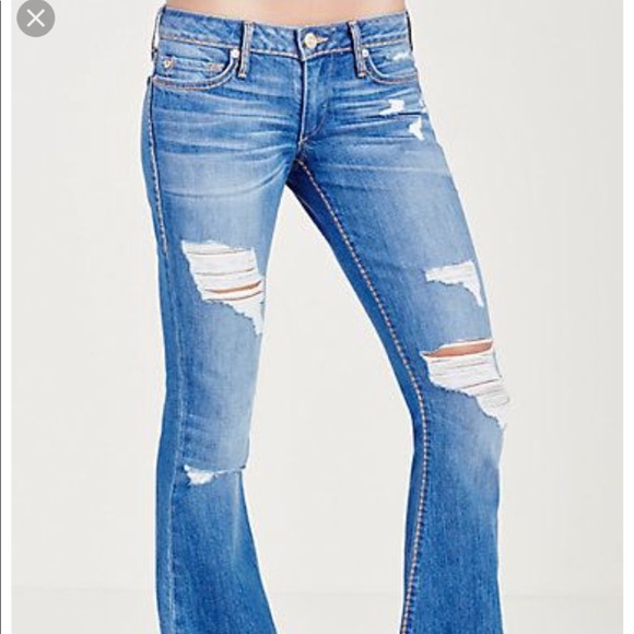 true religion bell bottom jeans